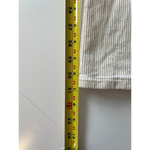 LRL Lauren Jeans Co Corduroy Pants Sz 16 Classic Bootcut Cream High Rise Stretch - Picture 10 of 10